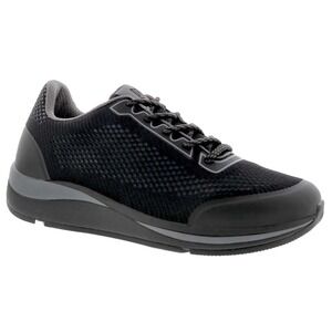 Drew Mens Champ Walking Sneaker Size 8 6E Black Mesh Comfort Orthopedic 40109-19
